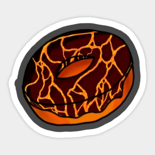 magma doughnut Sticker